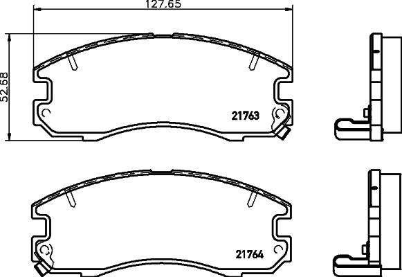 Textar 2176301 - Kit de plaquettes de frein, frein à disque cwaw.fr