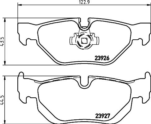 Textar 2392601 - Kit de plaquettes de frein, frein à disque cwaw.fr