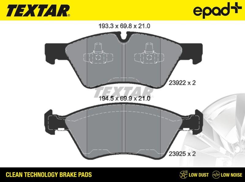 Textar 2392201CP - Kit de plaquettes de frein, frein à disque cwaw.fr