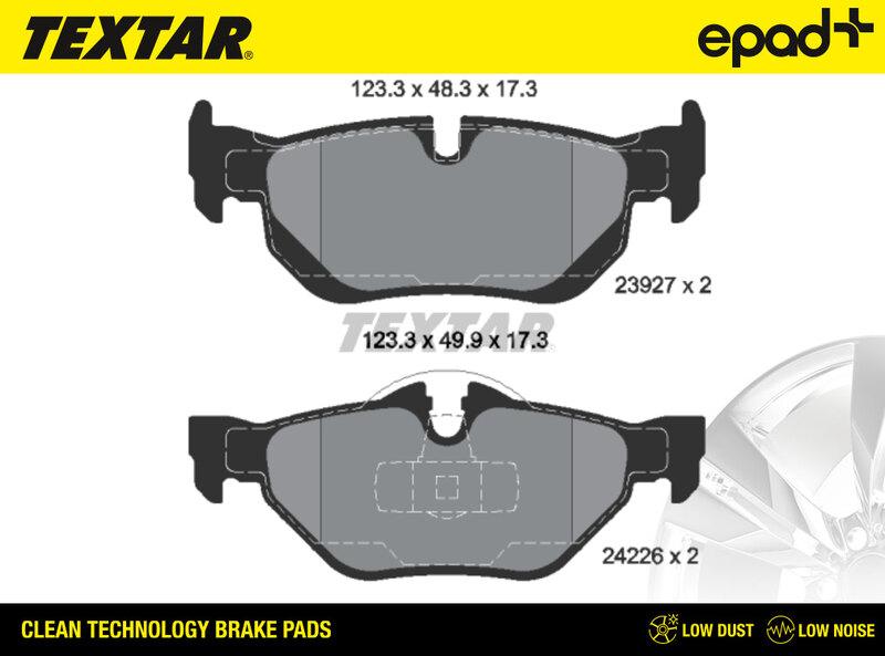 Textar 2392701CP - Kit de plaquettes de frein, frein à disque cwaw.fr