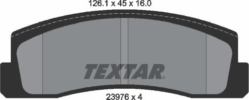 Textar 2397601 - Kit de plaquettes de frein, frein à disque cwaw.fr