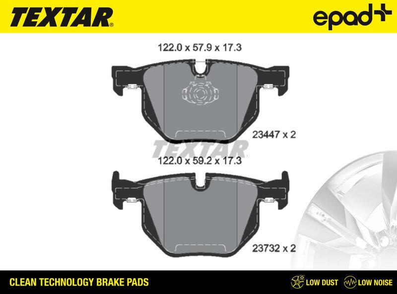 Textar 2344704CP - Kit de plaquettes de frein, frein à disque cwaw.fr