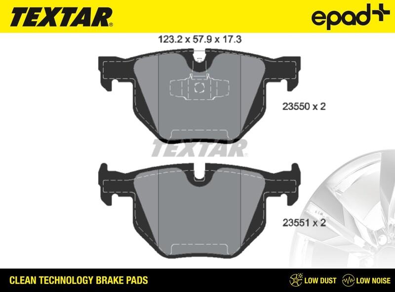 Textar 2355001CP - Kit de plaquettes de frein, frein à disque cwaw.fr