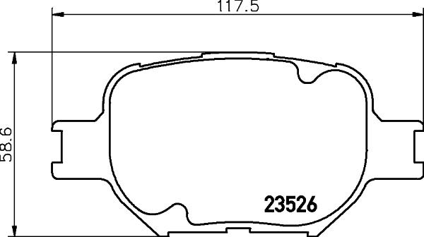 Textar 2352601 - Kit de plaquettes de frein, frein à disque cwaw.fr