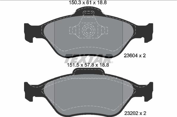 Textar 89007700 - Kit de freins, frein à disques cwaw.fr