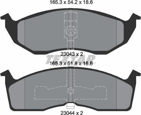 Textar 89013200 - Kit de freins, frein à disques cwaw.fr