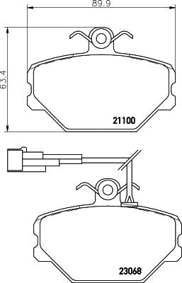 Textar 2306801 - Kit de plaquettes de frein, frein à disque cwaw.fr