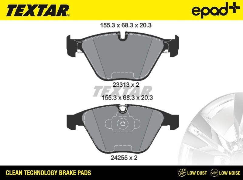 Textar 2331301CP - Kit de plaquettes de frein, frein à disque cwaw.fr