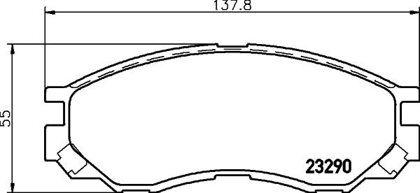 Textar 2329006 - Kit de plaquettes de frein, frein à disque cwaw.fr