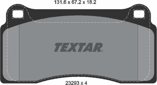 Textar 2329301 - Kit de plaquettes de frein, frein à disque cwaw.fr