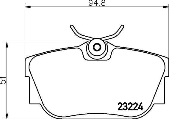 Textar 2322415 - Kit de plaquettes de frein, frein à disque cwaw.fr