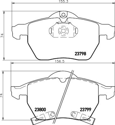 Textar 2379801 - Kit de plaquettes de frein, frein à disque cwaw.fr