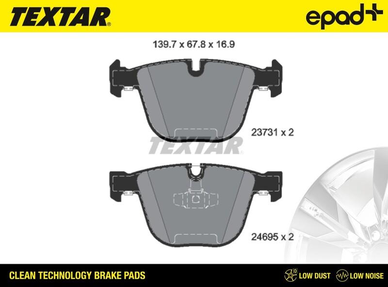 Textar 2373101CP - Kit de plaquettes de frein, frein à disque cwaw.fr