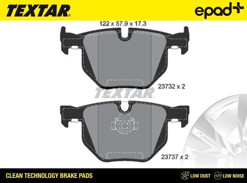 Textar 2373201CP - Kit de plaquettes de frein, frein à disque cwaw.fr