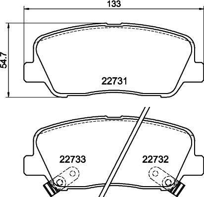 Textar 2273101 - Kit de plaquettes de frein, frein à disque cwaw.fr