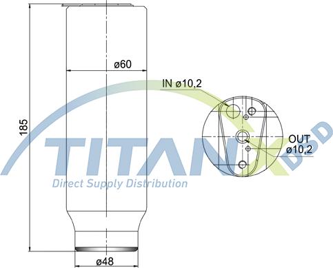 TITANX DR359001 - Filtre déshydratant, climatisation cwaw.fr