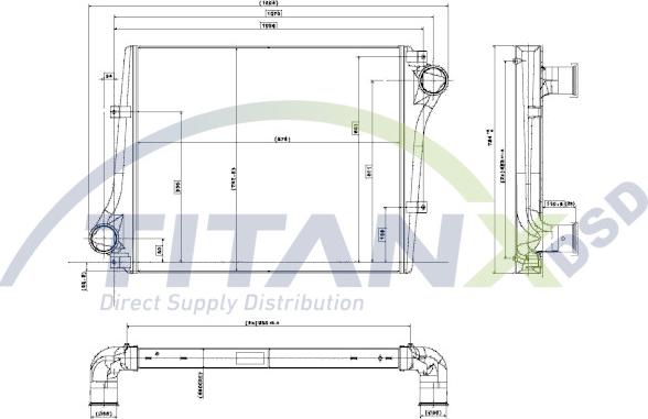 TITANX IX609003 - Intercooler, échangeur cwaw.fr