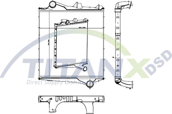 TITANX IX129001 - Intercooler, échangeur cwaw.fr