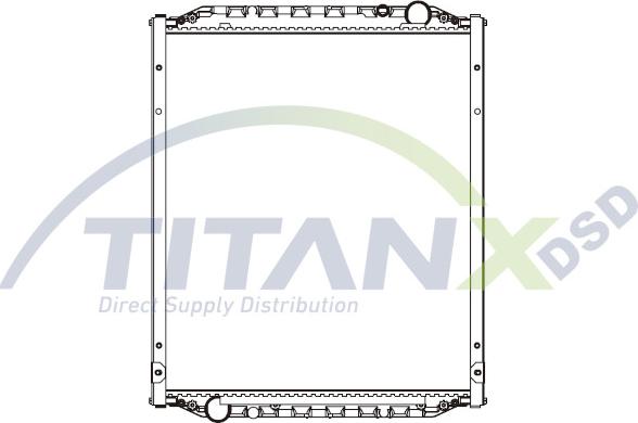 TITANX RD139013 - Radiateur, refroidissement du moteur cwaw.fr