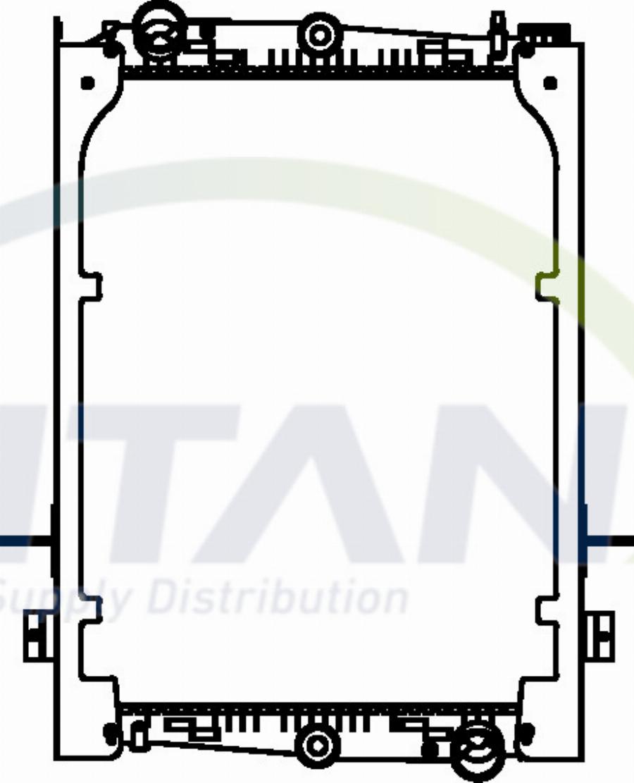 TITANX RD179006 - Radiateur, refroidissement du moteur cwaw.fr