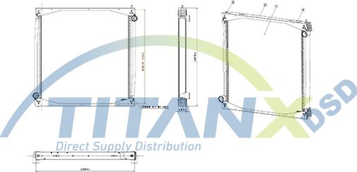 TITANX RX149001 - Radiateur, refroidissement du moteur cwaw.fr