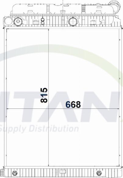 TITANX RX119015 - Radiateur, refroidissement du moteur cwaw.fr