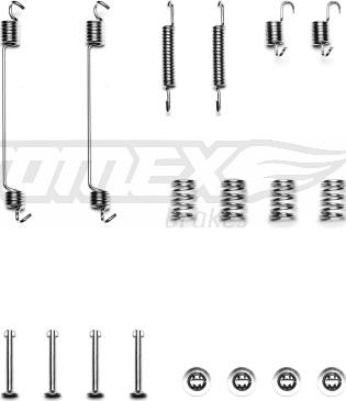 TOMEX brakes TX 40-08 - Kit d'accessoires, mâchoire de frein cwaw.fr