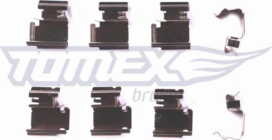 TOMEX brakes TX 43-01 - Kit d'accessoires, plaquette de frein à disque cwaw.fr