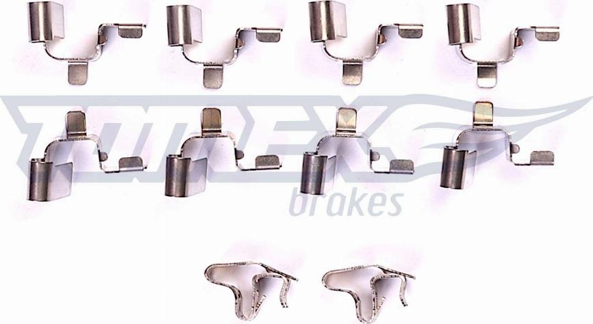 TOMEX brakes TX 43-72 - Kit d'accessoires, plaquette de frein à disque cwaw.fr