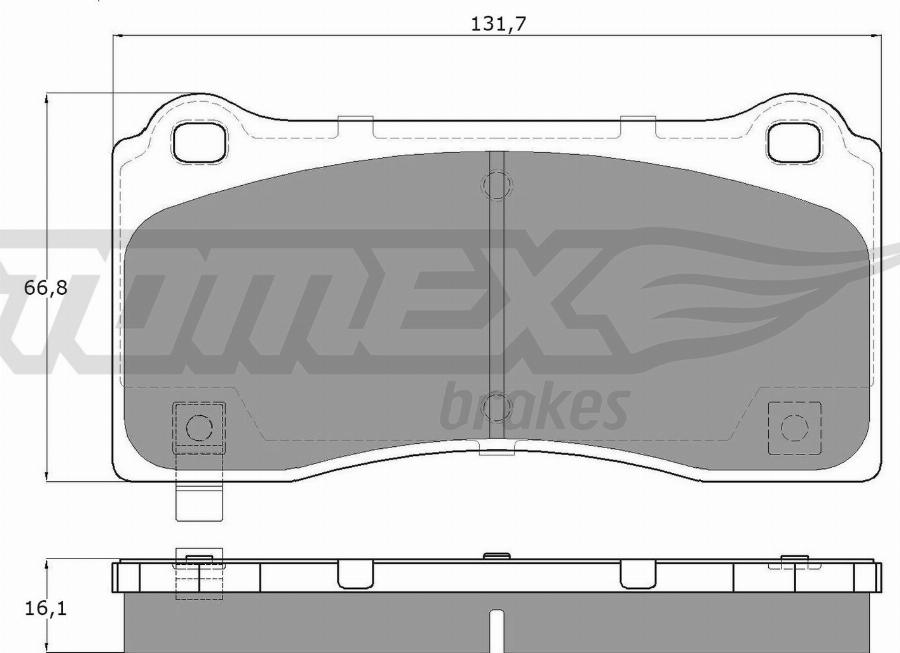 TOMEX brakes TX 60-59 - Kit de plaquettes de frein, frein à disque cwaw.fr