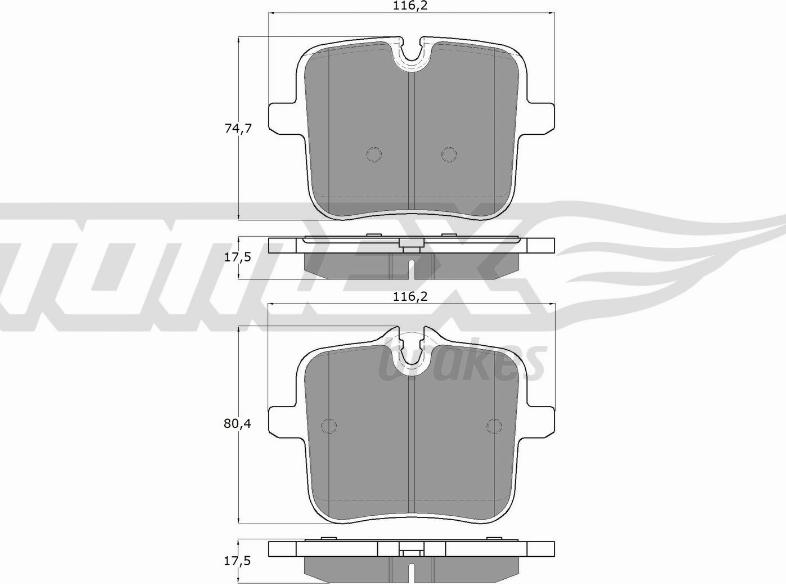 TOMEX brakes TX 60-07 - Kit de plaquettes de frein, frein à disque cwaw.fr