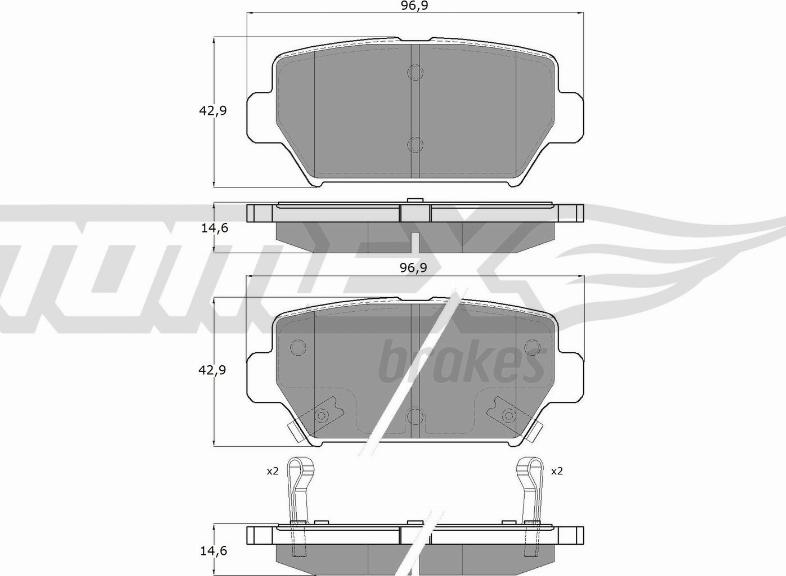 TOMEX brakes TX 60-16 - Kit de plaquettes de frein, frein à disque cwaw.fr