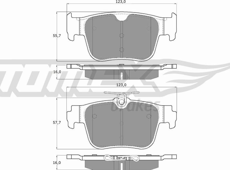 TOMEX brakes TX 60-10 - Kit de plaquettes de frein, frein à disque cwaw.fr