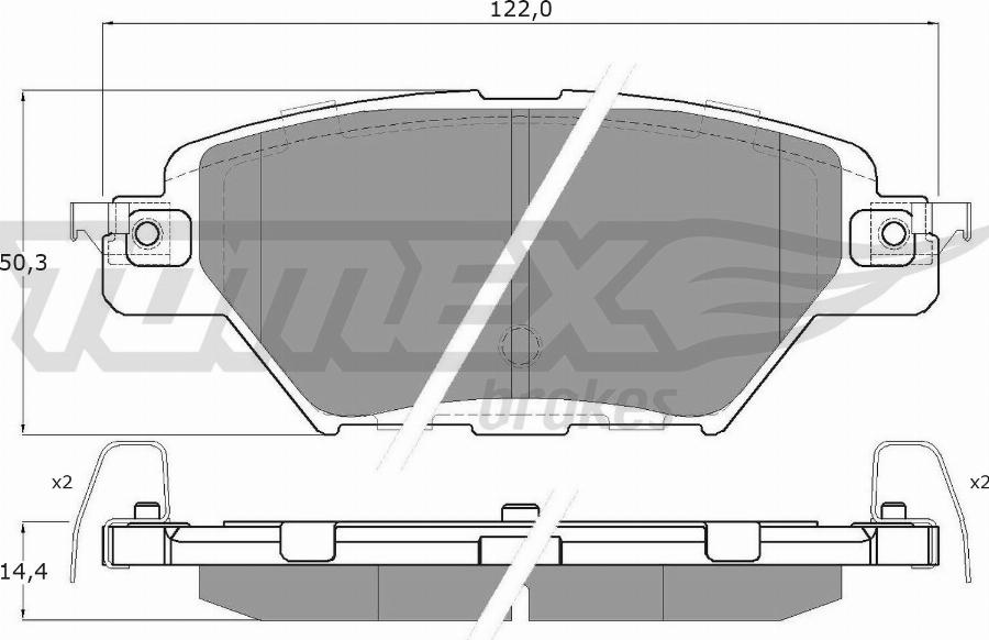 TOMEX brakes TX 60-39 - Kit de plaquettes de frein, frein à disque cwaw.fr