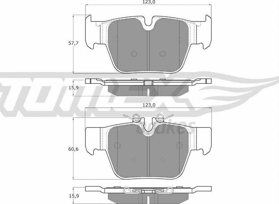 TOMEX brakes TX 60-35 - Kit de plaquettes de frein, frein à disque cwaw.fr