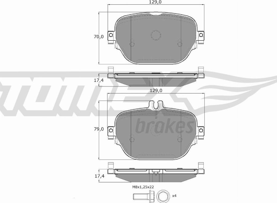 TOMEX brakes TX 60-33 - Kit de plaquettes de frein, frein à disque cwaw.fr