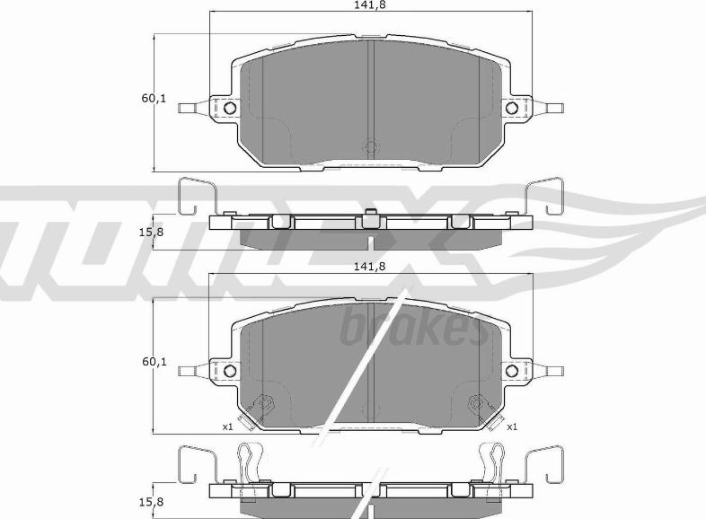 TOMEX brakes TX 60-28 - Kit de plaquettes de frein, frein à disque cwaw.fr