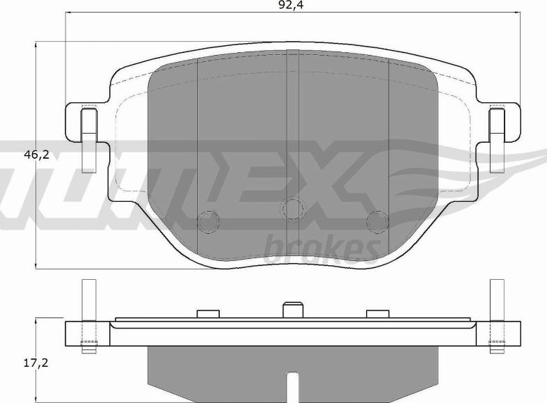 TOMEX brakes TX 19-91 - Kit de plaquettes de frein, frein à disque cwaw.fr