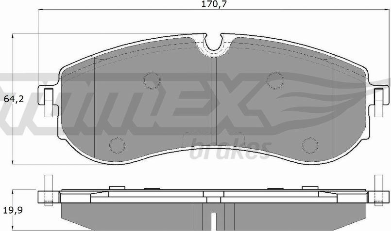 TOMEX brakes TX 19-97 - Kit de plaquettes de frein, frein à disque cwaw.fr