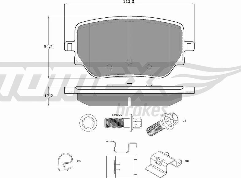 TOMEX brakes TX 19-49 - Kit de plaquettes de frein, frein à disque cwaw.fr