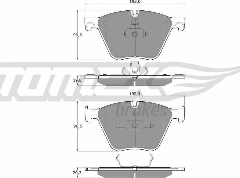 TOMEX brakes TX 19-45 - Kit de plaquettes de frein, frein à disque cwaw.fr