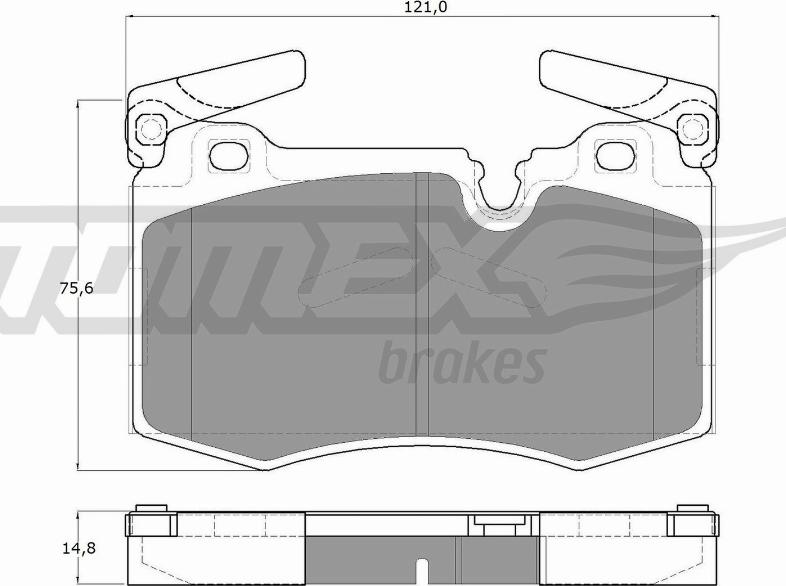 TOMEX brakes TX 19-47 - Kit de plaquettes de frein, frein à disque cwaw.fr