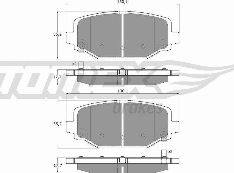 TOMEX brakes TX 19-05 - Kit de plaquettes de frein, frein à disque cwaw.fr