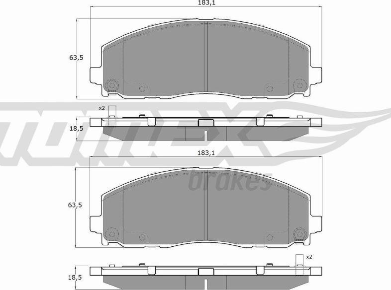 TOMEX brakes TX 19-19 - Kit de plaquettes de frein, frein à disque cwaw.fr