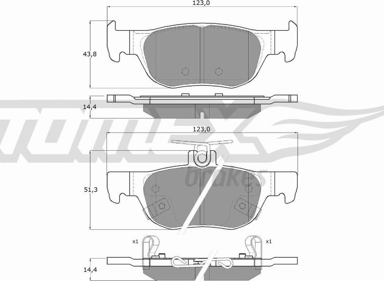 TOMEX brakes TX 19-89 - Kit de plaquettes de frein, frein à disque cwaw.fr