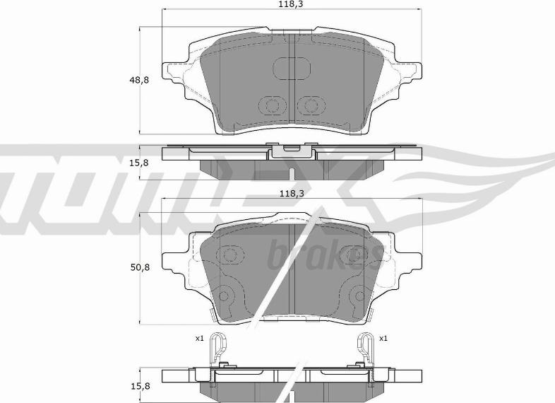 TOMEX brakes TX 19-83 - Kit de plaquettes de frein, frein à disque cwaw.fr