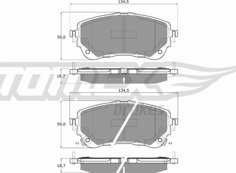 TOMEX brakes TX 19-82 - Kit de plaquettes de frein, frein à disque cwaw.fr