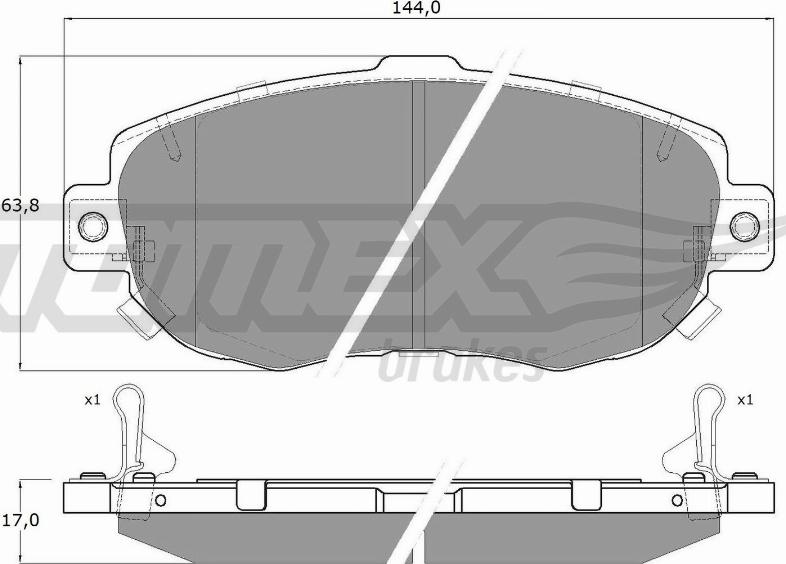 TOMEX brakes TX 19-34 - Kit de plaquettes de frein, frein à disque cwaw.fr