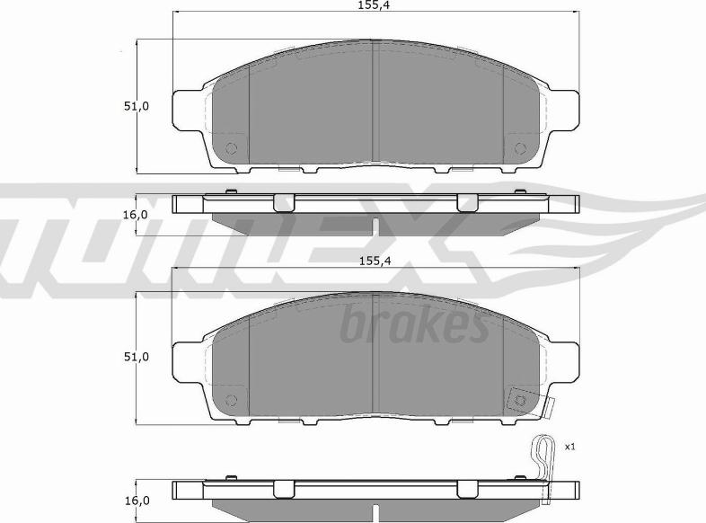 TOMEX brakes TX 19-31 - Kit de plaquettes de frein, frein à disque cwaw.fr