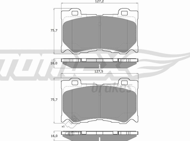 TOMEX brakes TX 19-38 - Kit de plaquettes de frein, frein à disque cwaw.fr